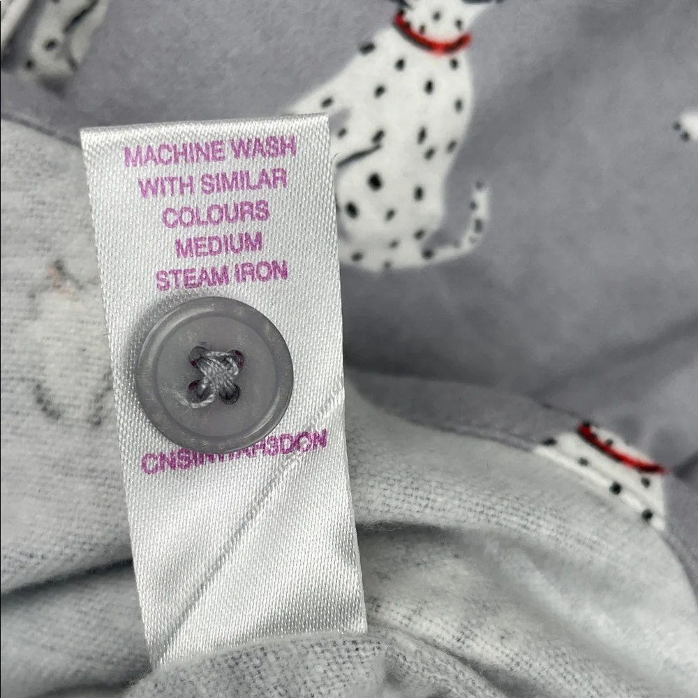 NEW Rachel & Riley 8 Kids 100% Cotton Gray Dalmatian Dog Button Down Shirt‎